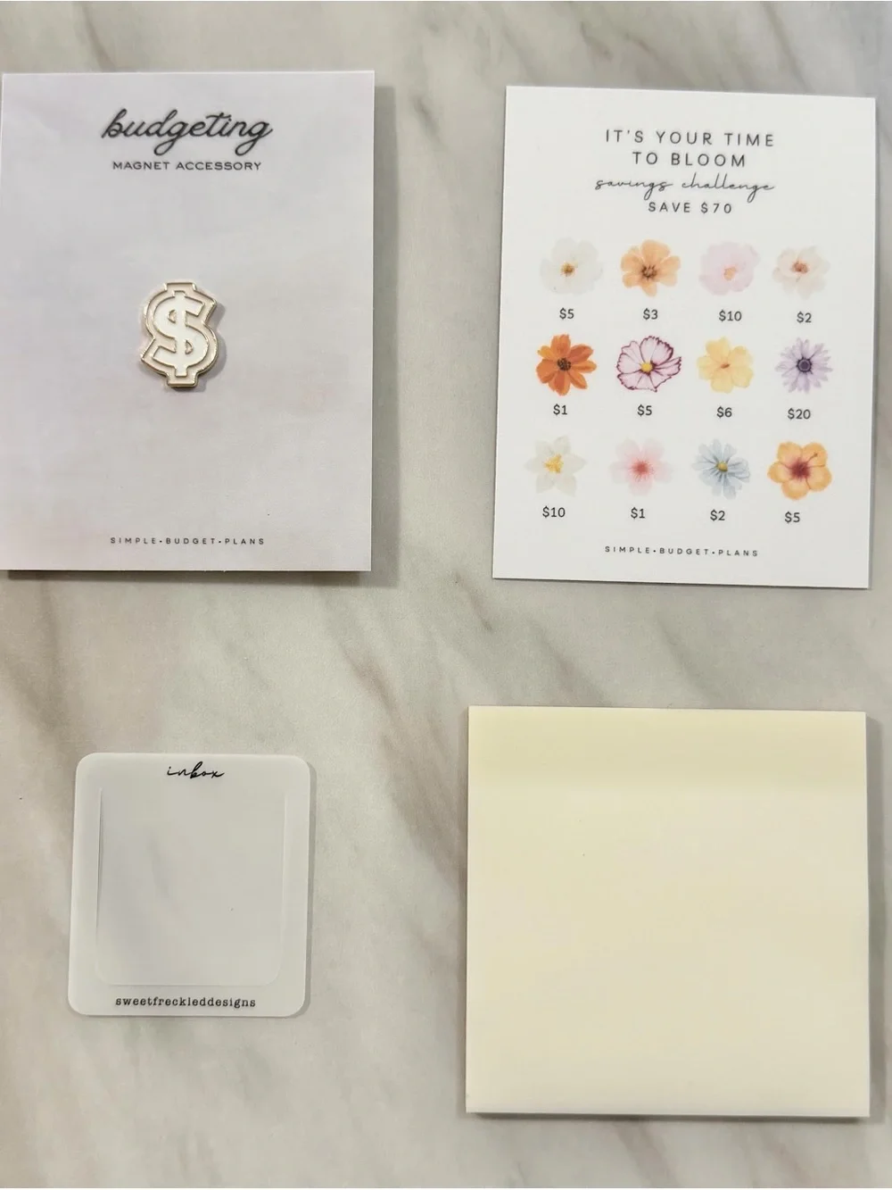New Assorted Planner Accessories: Magnetic Pin, Page Marker, & Sticky Notes